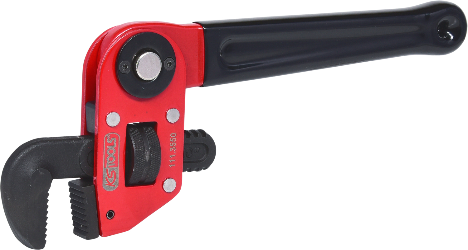 KS Tools Einhand-Rohrzange 1.1/2" mit verstellbarem Kopf