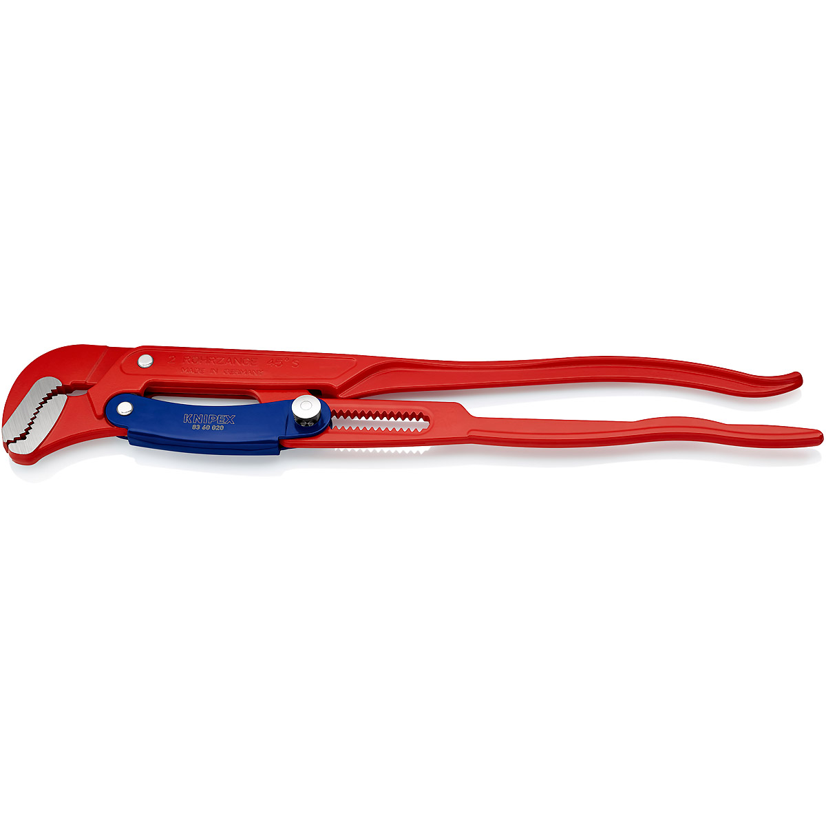 KNIPEX Rohrzange S-Maul mit Schnelleinstellung 560 mm rot pulverbeschichtet