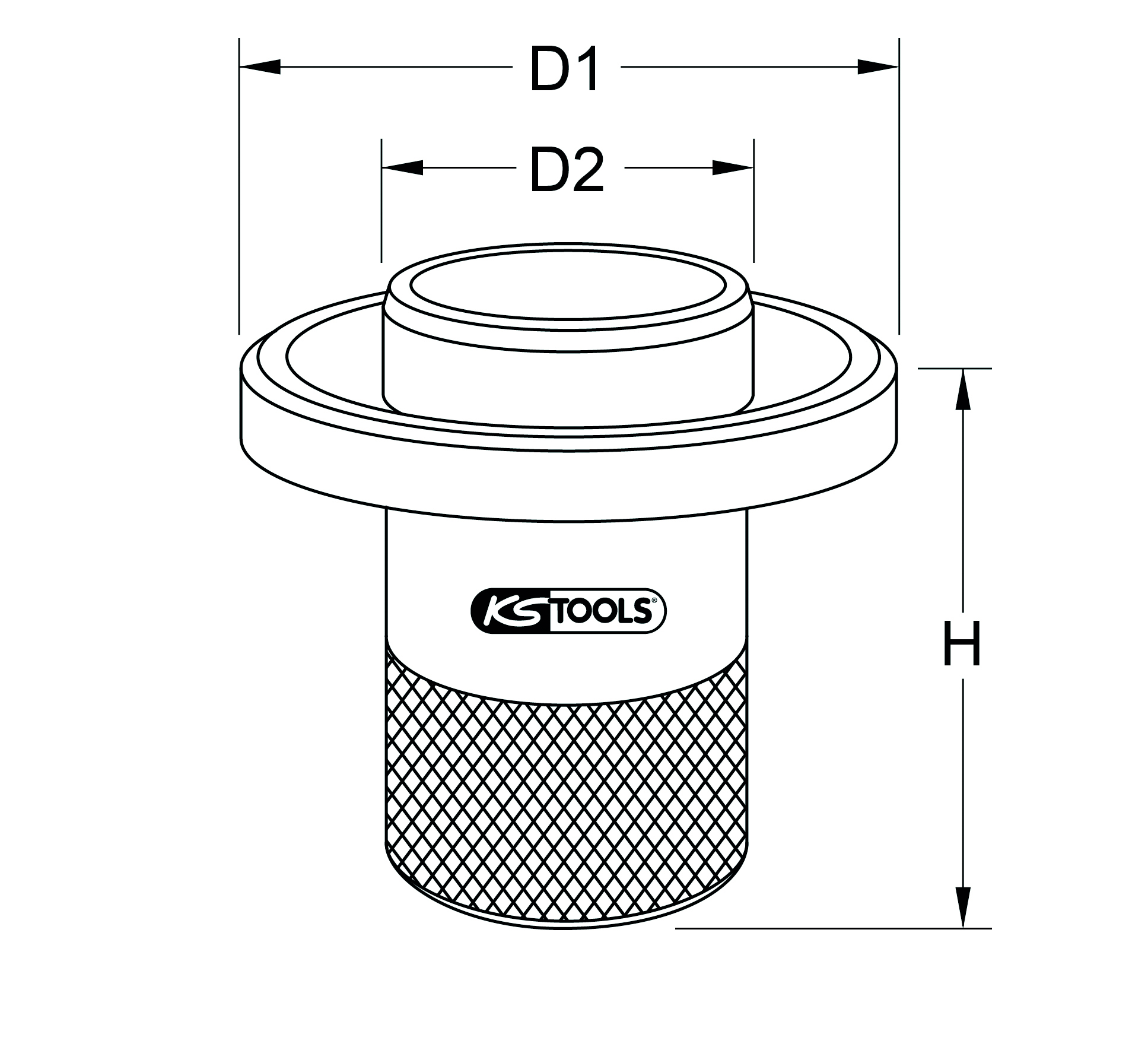 KS Tools Differential-Hauptwellenlager-Montagewerkzeug für Vovlo