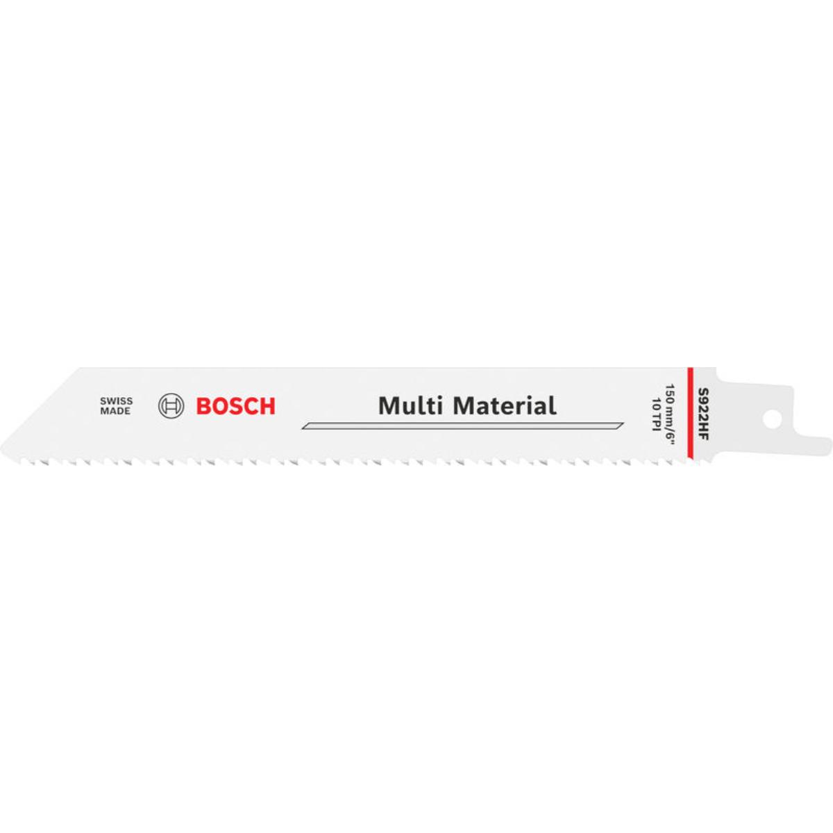 Bosch Multi Material S922HF Blatt, 0,9 x 19 x 150 mm, 25-Stück