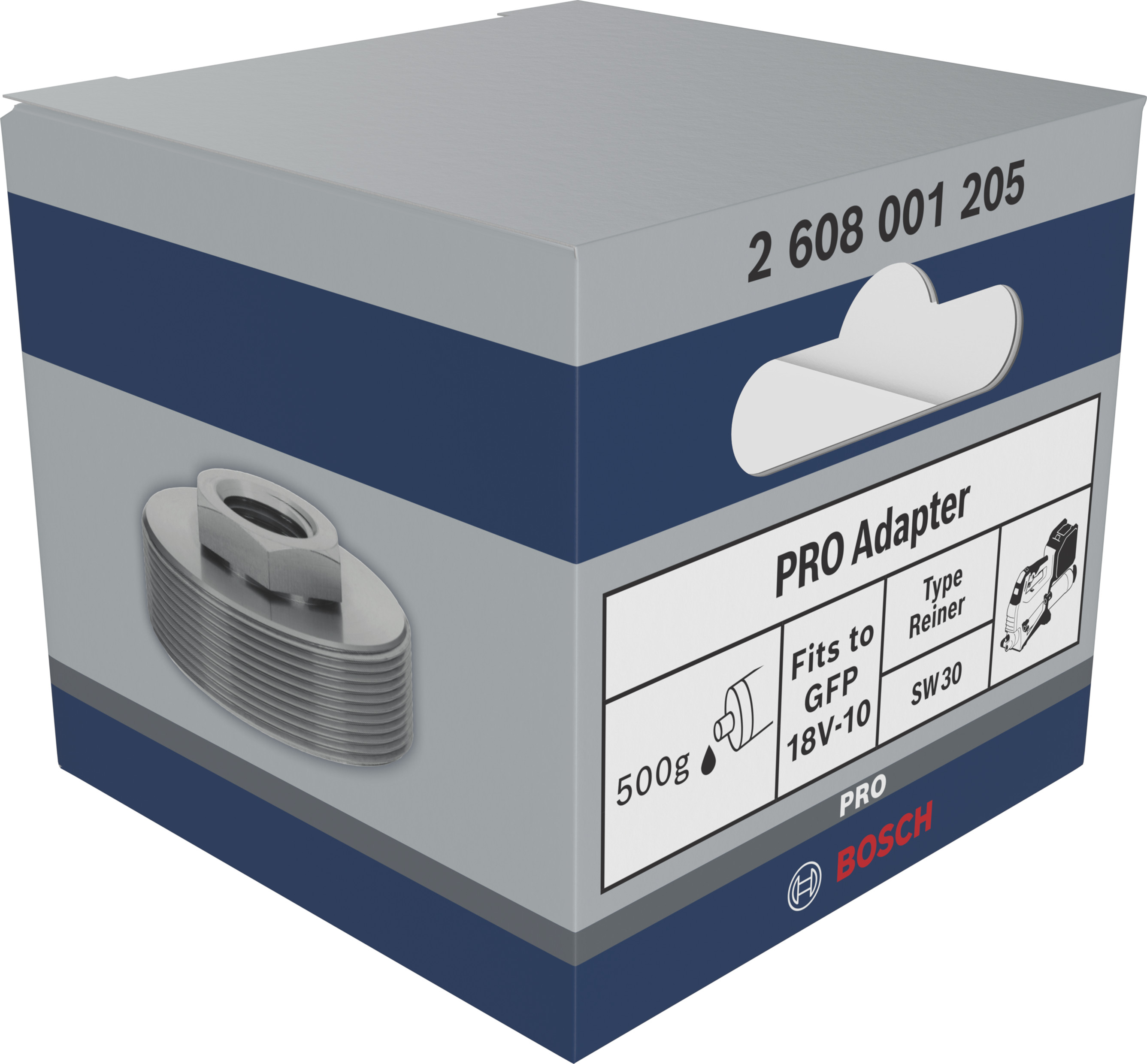 Bosch PRO Adapter für Fettpresse GFP 18V-10, 500g Schraubkartusche