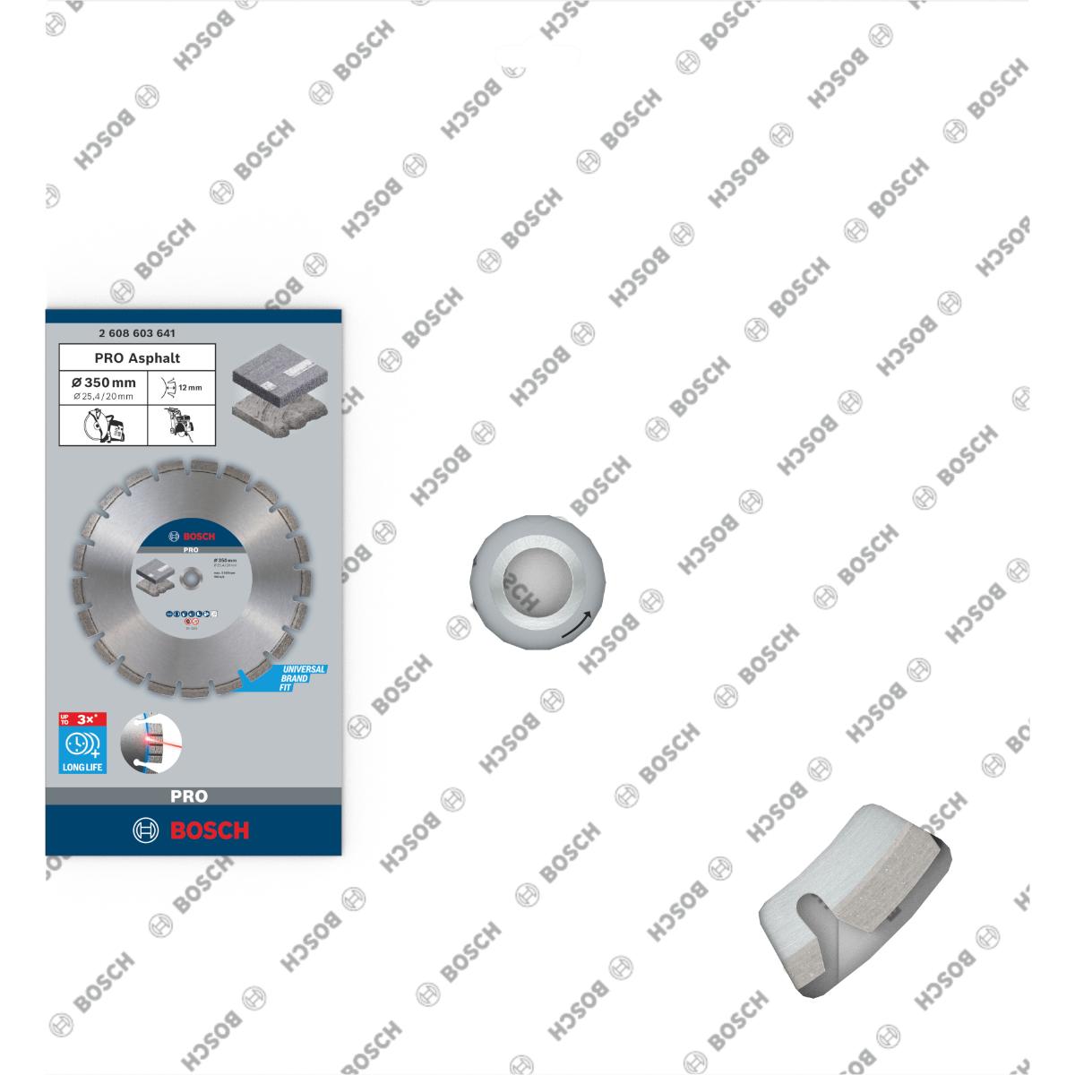 Bosch PRO Diamanttrennscheibe Best for Asphalt, 350/400/450