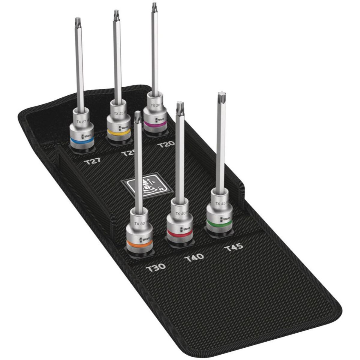 Wera 8767 C TORX HF 2 Zyklop Bitnuss-Satz TORX, mit Haltefunktion, 6-teilig