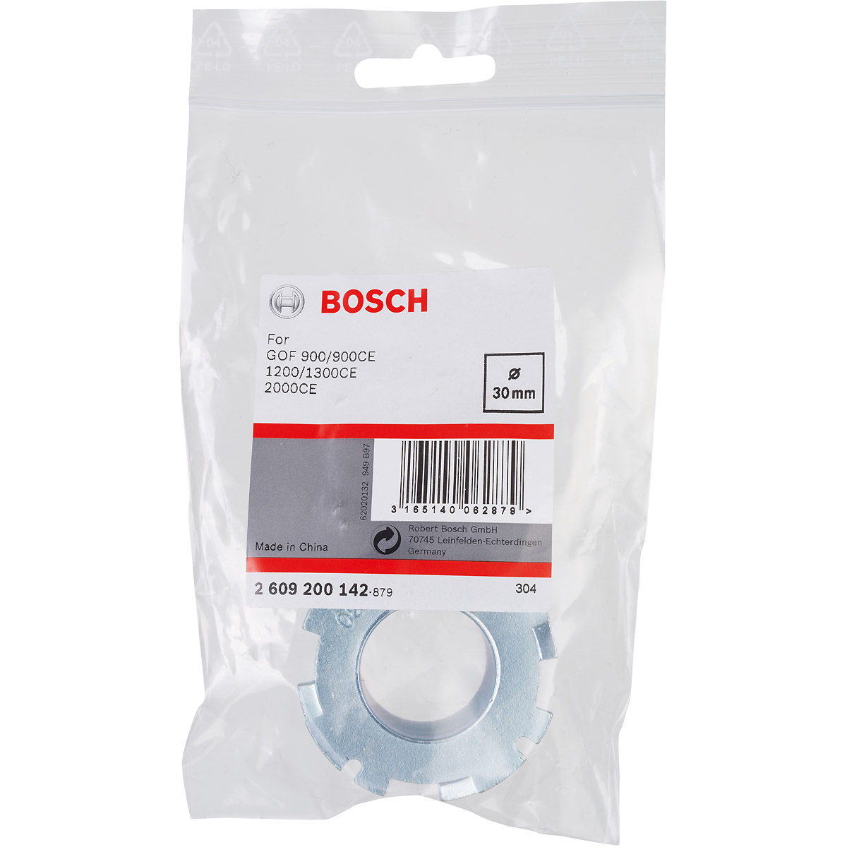 Bosch Kopierhülse für Bosch-Oberfräsen, mit Schnellverschluss