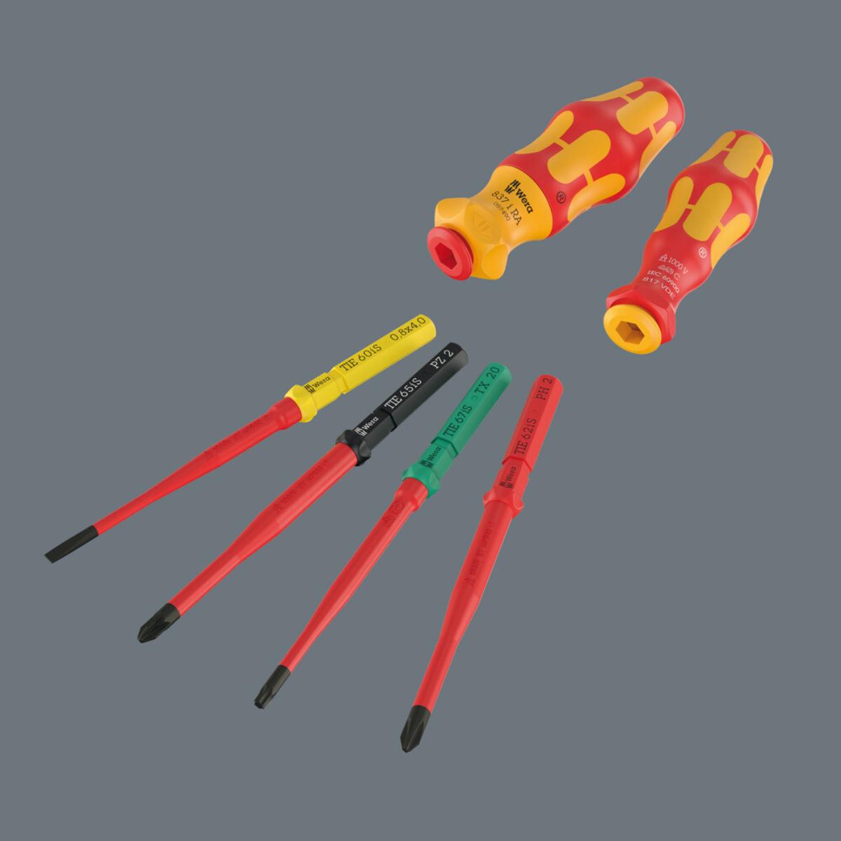 Wera Kraftform Kompakt VDE 17 extra slim 2 Tool Finder, 17-teiliges Set