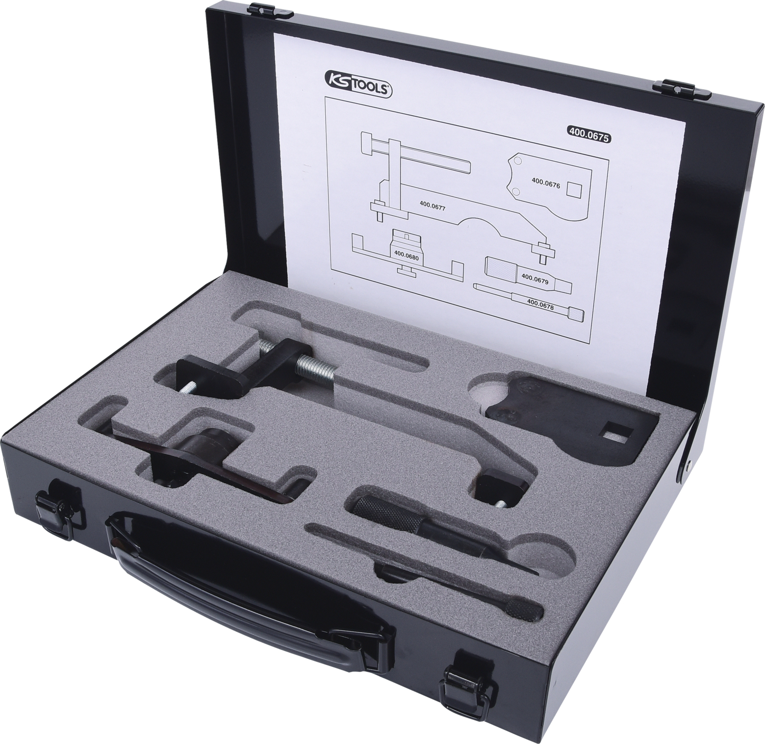 KS Tools Motoreinstell-Werkzeug-Satz für GM - Opel - Saab, 5-tlg