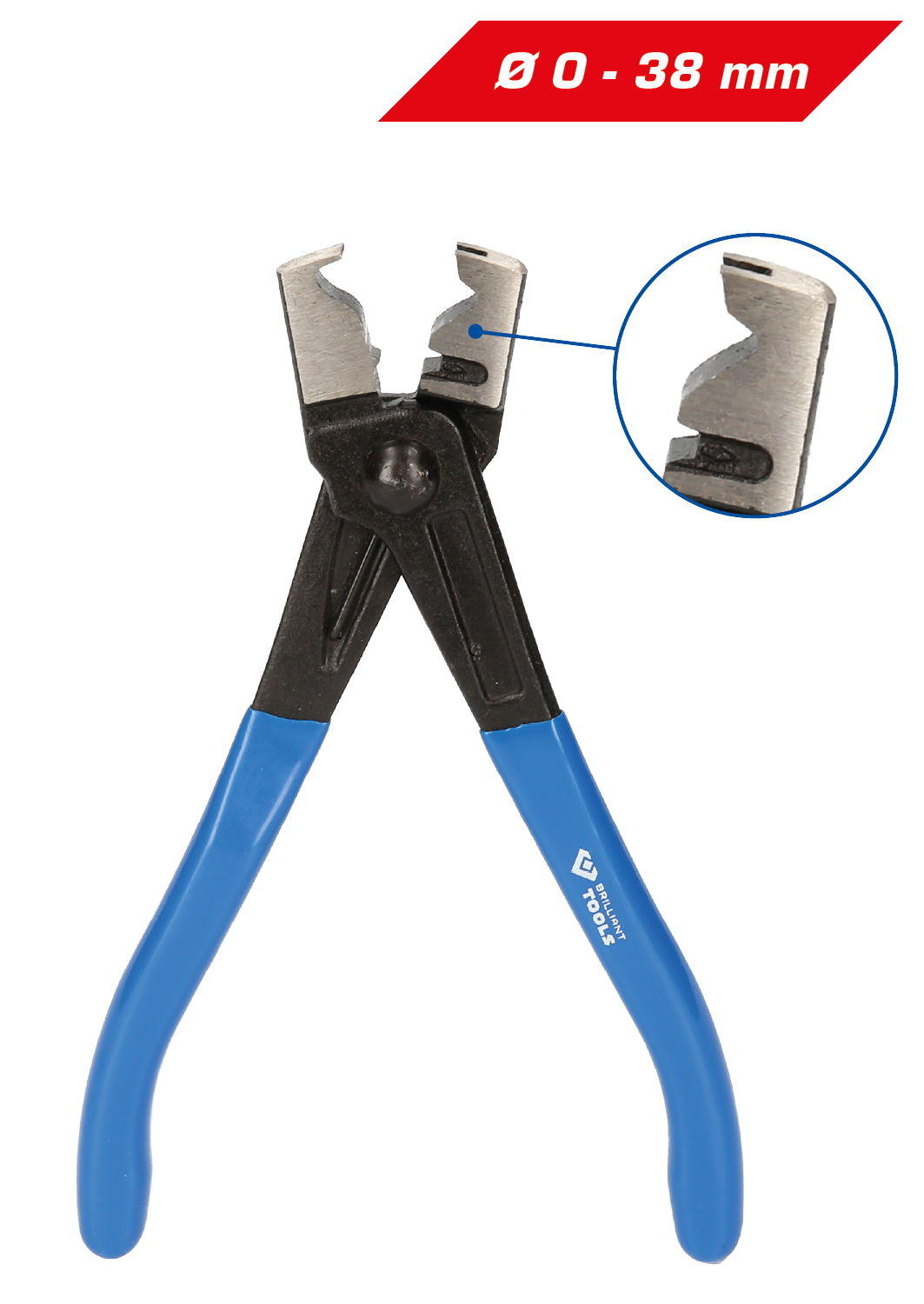 Brilliant Tools Schlauchschellenzange, geschmiedet - BT526003