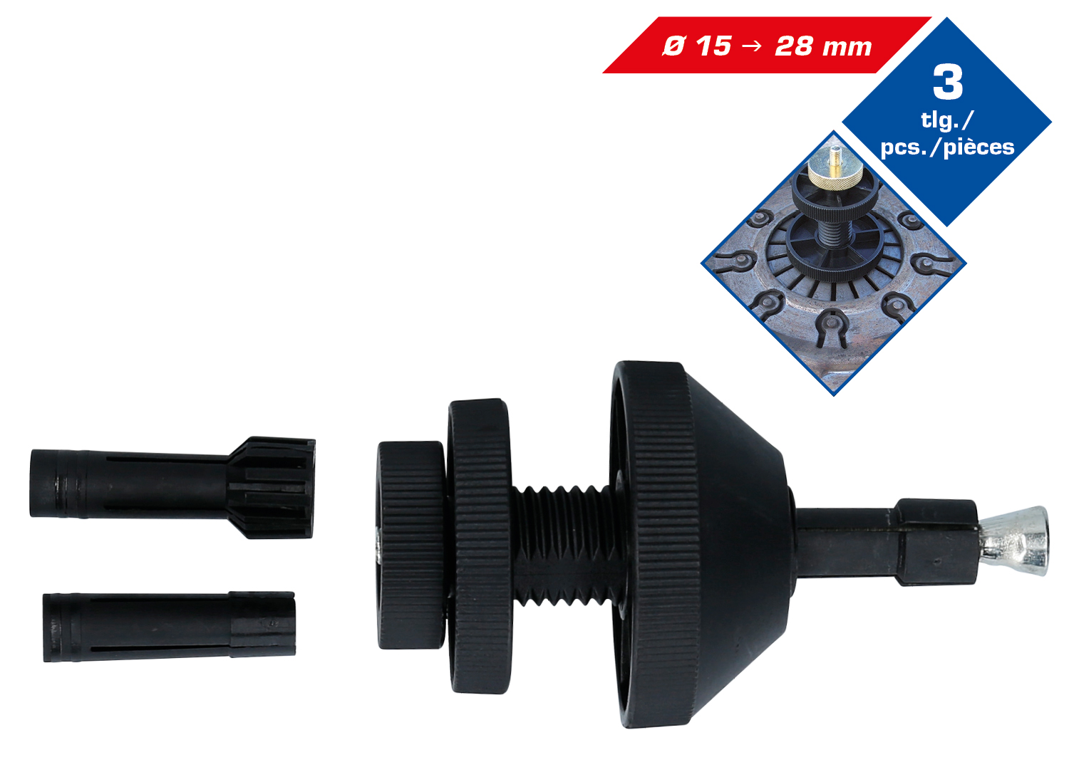 Brilliant Tools Universal-Kupplungszentrierwerkzeug-Satz, 3-tlg - BT641000
