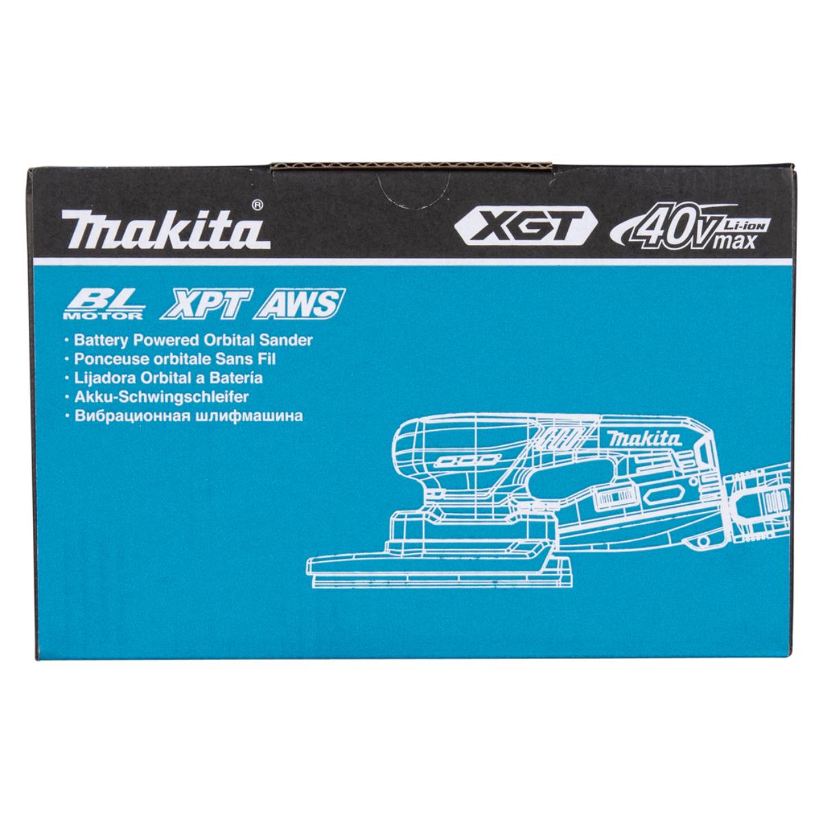 Makita Akku-Schwingschleifer XGT - Connector - Delta 100x150 mm - 3,0 mm Hub - 1,6 m Kabel