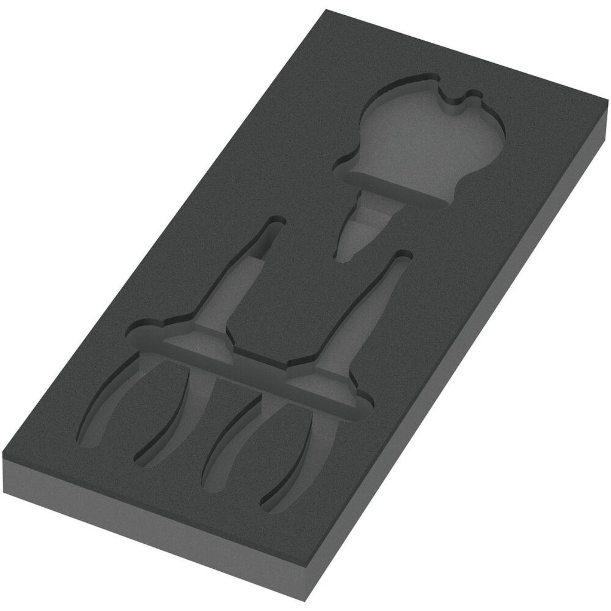 Wera 9881 Schaumstoffeinlage KNIPEX Zangen Set 2, ohne Werkzeug