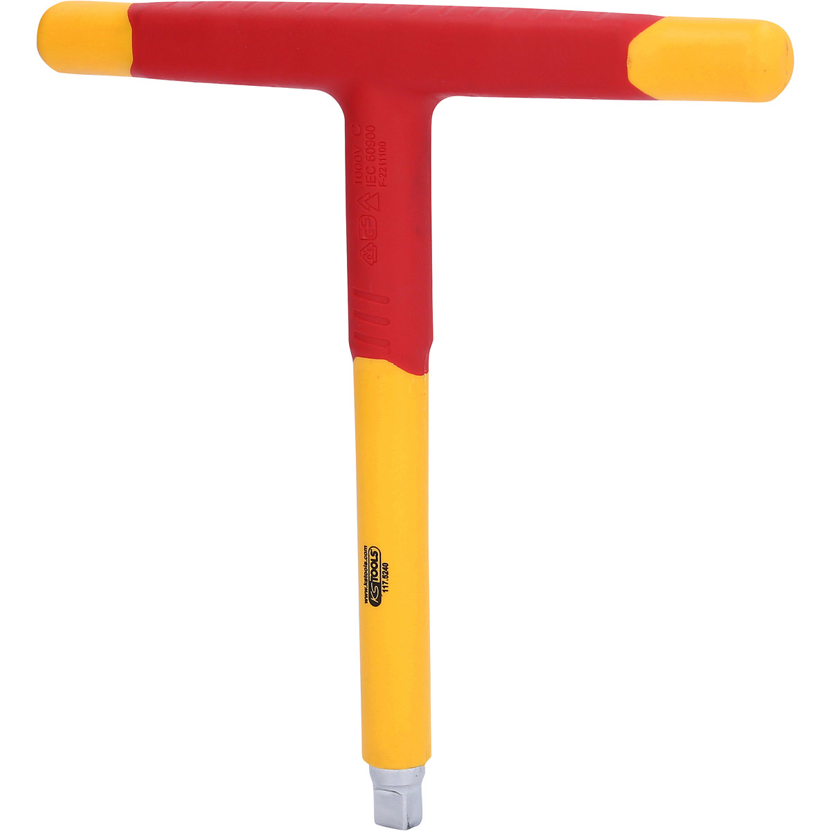 KS Tools 3/8" Isolierter T-Griff-Aufsteckschlüssel, 200mm