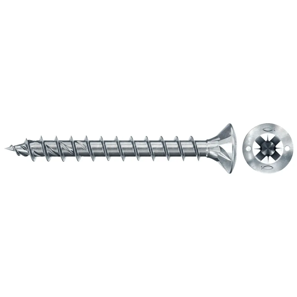 Fischer Spanplattenschraube 4,0x40 PowerFast FPF II RZF BC, Linsenkopf, Kreuzschlitz PZ, Vollgewinde
