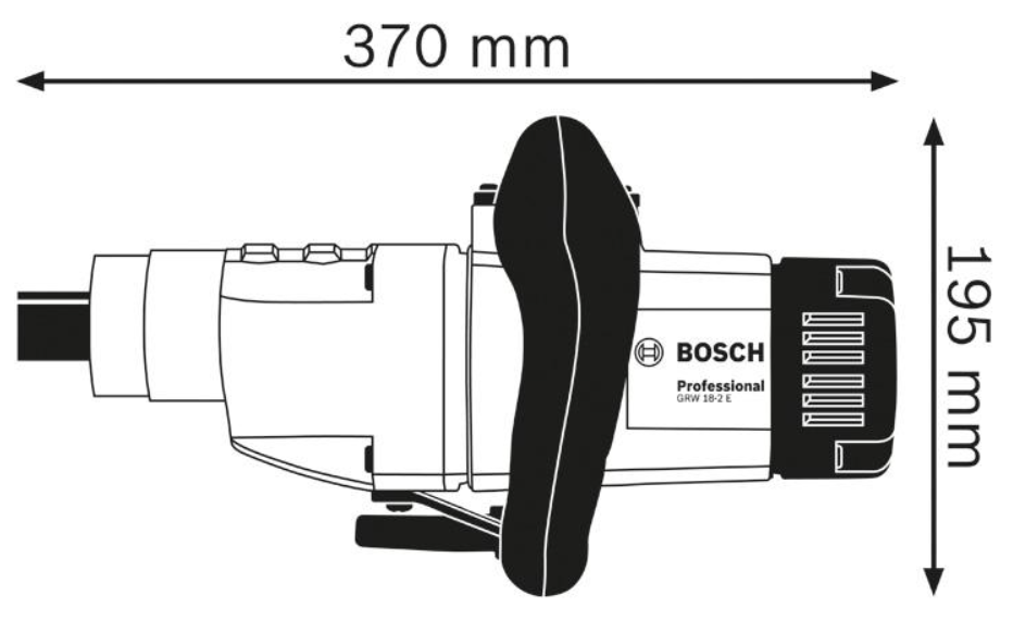 Bosch Rührwerk GRW 18-2 E, 2-Gang Rührwerk, 1800 W