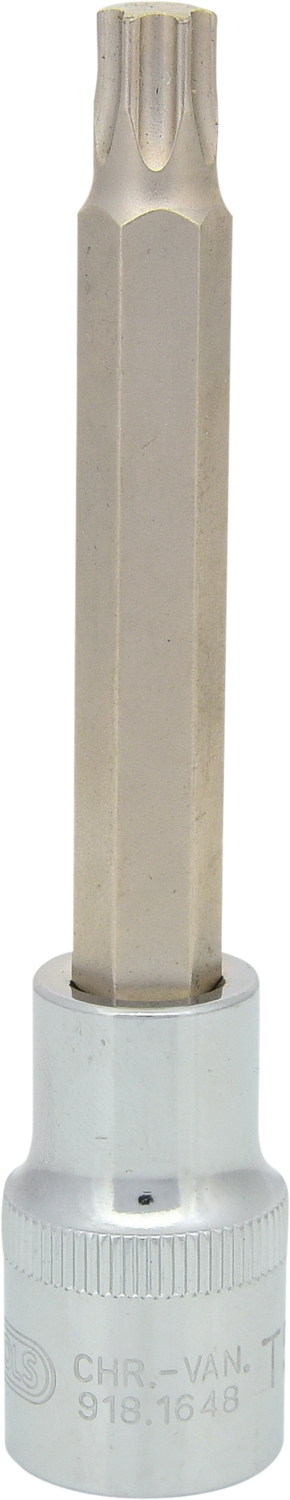 KS Tools 1/2" CHROMEplus Bit-Stecknuss Torx, lang