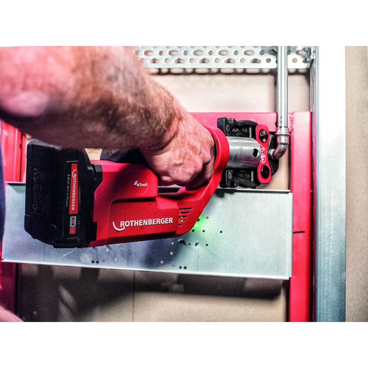 Rothenberger ROMAX COMPACT TT EU im ROCASE mit 1x2Ah Akku, Ladegerät EU