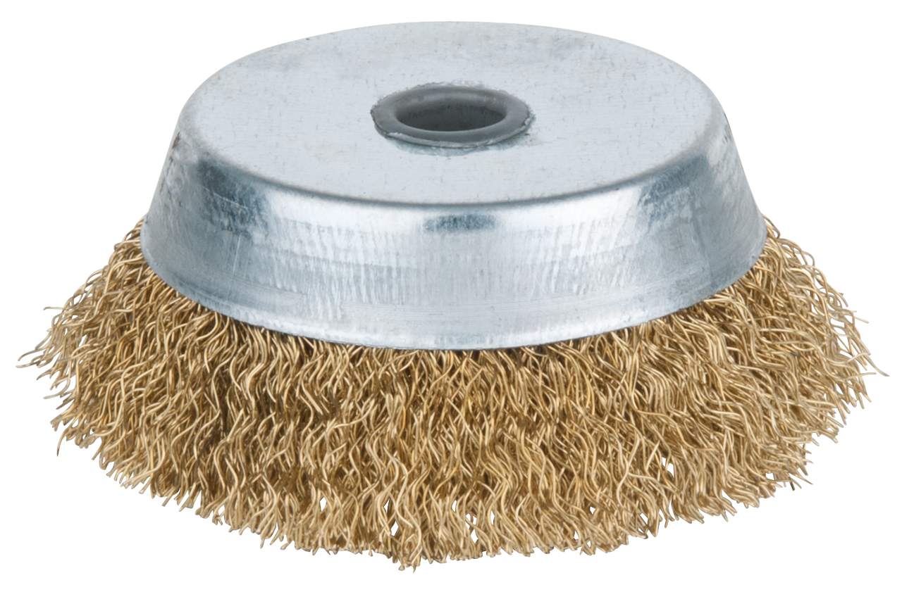 KS Tools BRONZEplus Topfbürste, Zinnbronzedraht, gewellt, Ø 85 mm