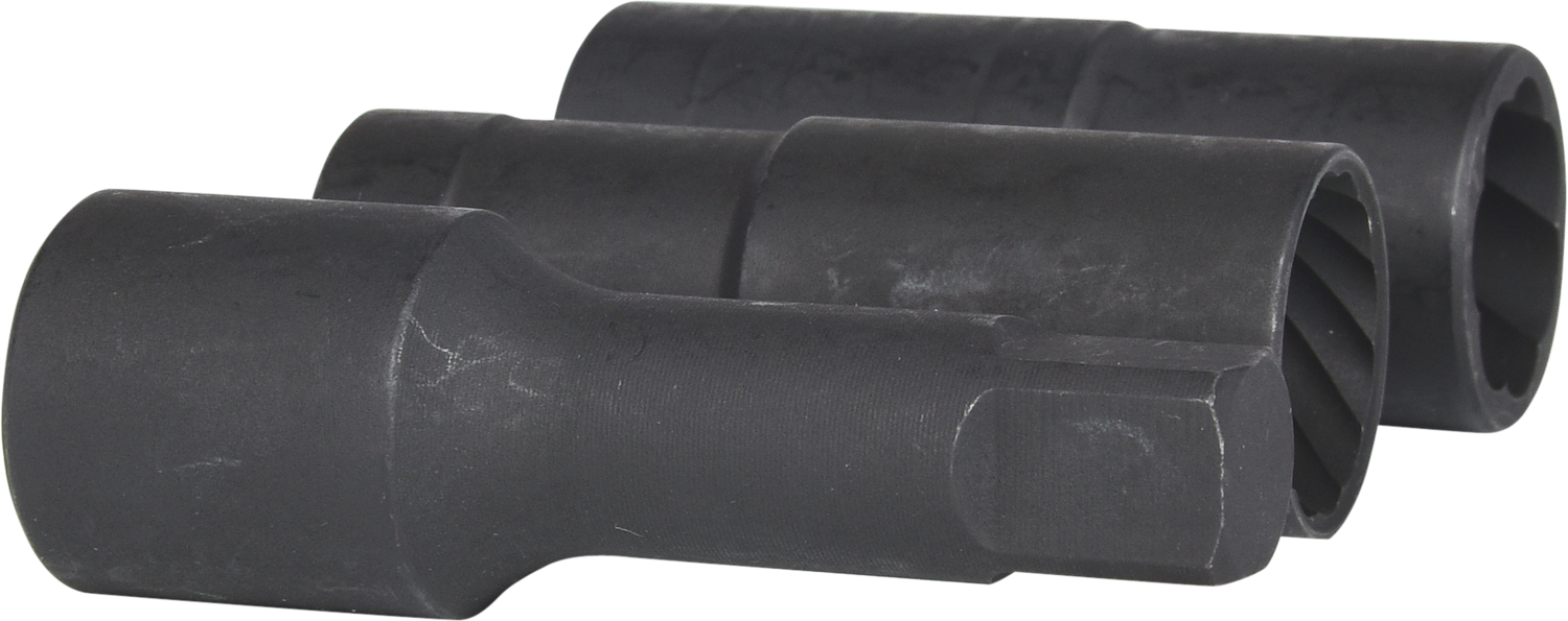 KS Tools Spezial-Profil-Kraft-Stecknuss-Satz, 3-tlg,17-19mm