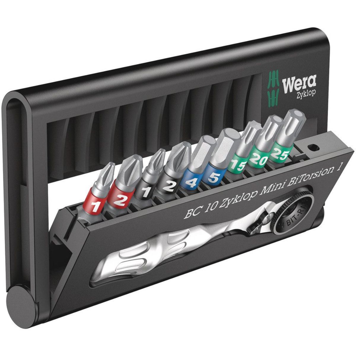 Wera Bit-Check 10 Zyklop Mini BiTorsion 1, 10-teilig