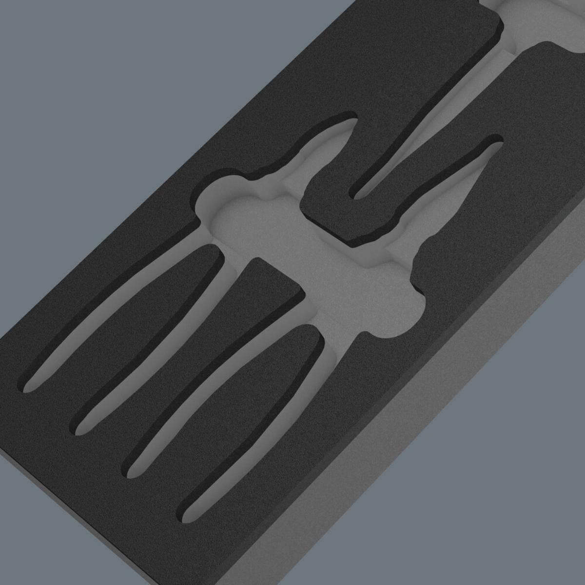 Wera 9884 Schaumstoffeinlage KNIPEX Zangen Set VDE 1, ohne Werkzeug