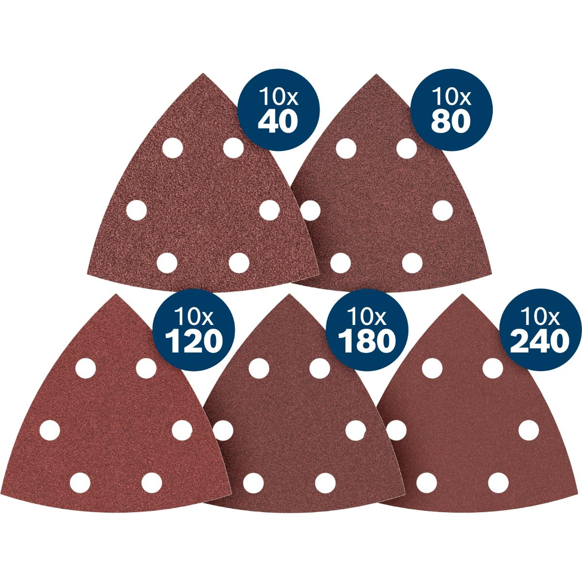 Bosch PRO F460 Schleifblatt 93mm, 50 teilges Set