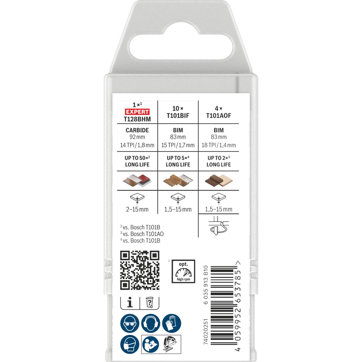 Bosch PRO Laminate Stichsägeblatt 15-teilges Set