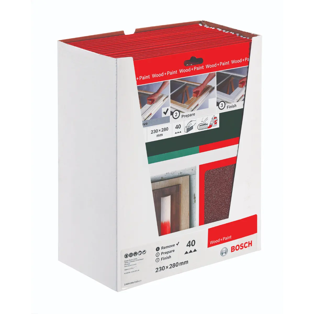Bosch Handschleifpapier Universal Remove, 230 x 280 mm, P40