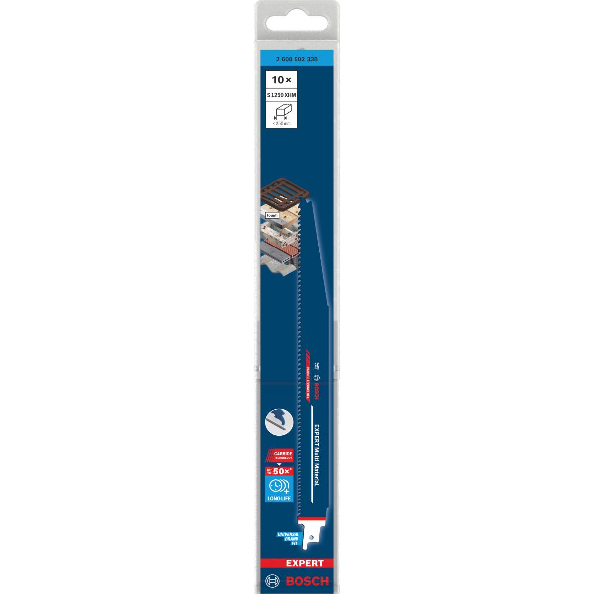 Bosch EXPERT Multi Material S1259XHM Säbelsägeblatt, 10-Stück