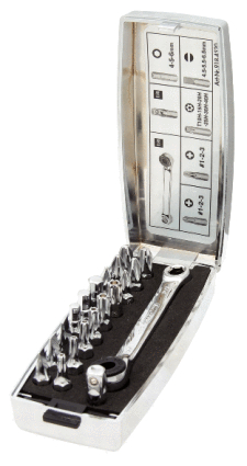 KS Tools 1/4" CHROMEplus Bit-Satz, 20-tlg
