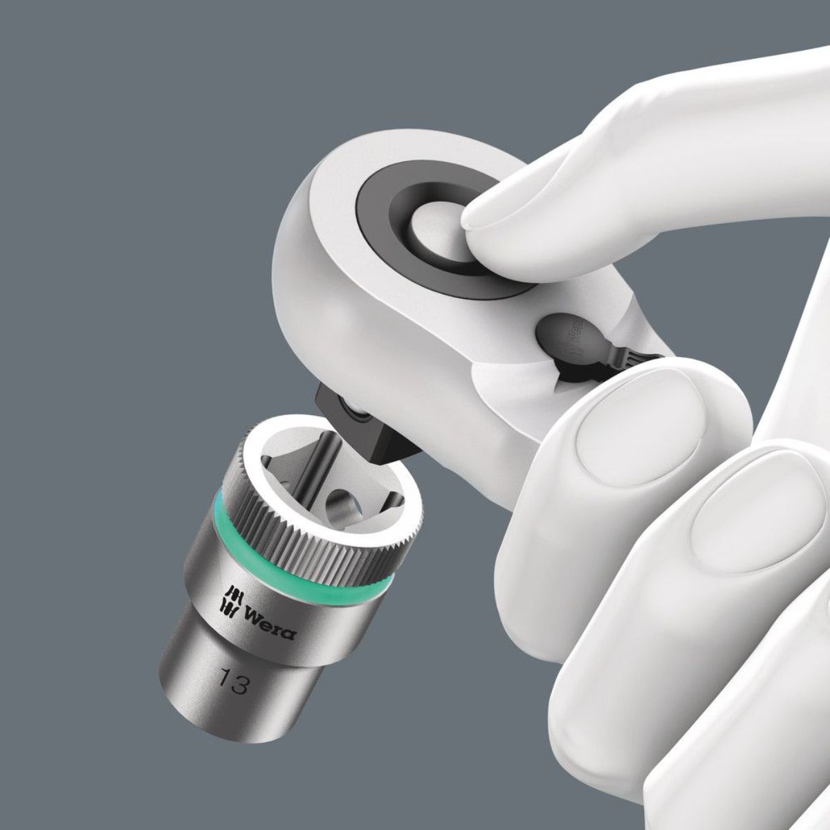 Wera 8006 SC 1 Zyklop Hybrid-Knarrensatz, 1/2"-Antrieb, metrisch, 13-teilig
