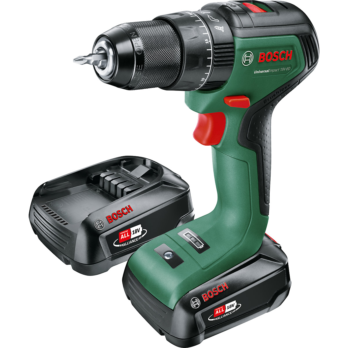 Bosch Akku-Zweigang-Schlagbohrschrauber UniversalImpact 18V-60