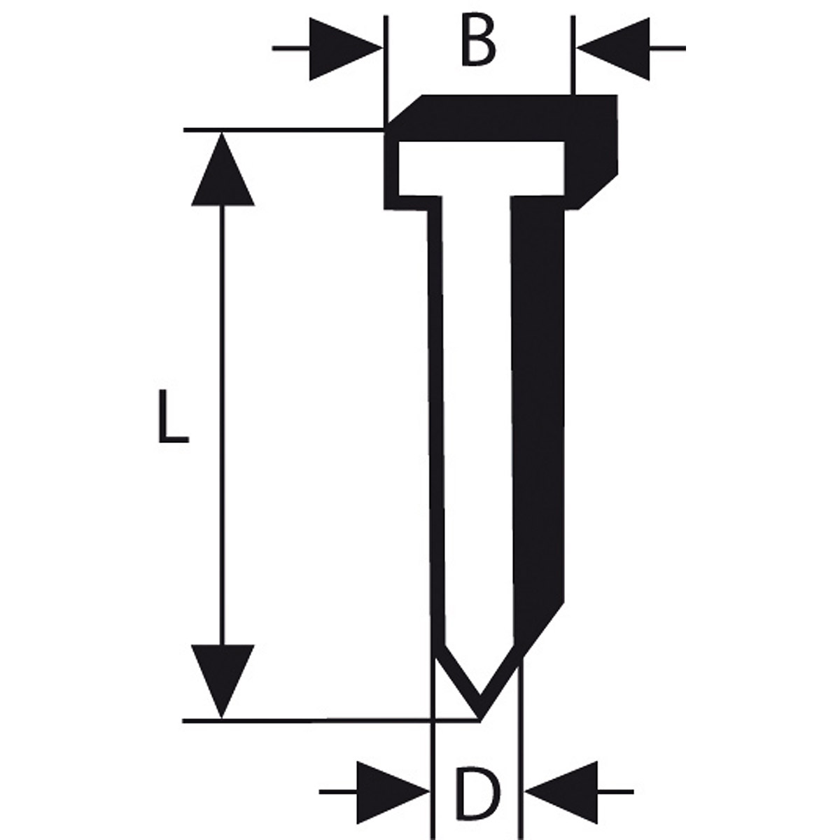 Bosch Senkkopf-Stift SK64 20G, verzinkt