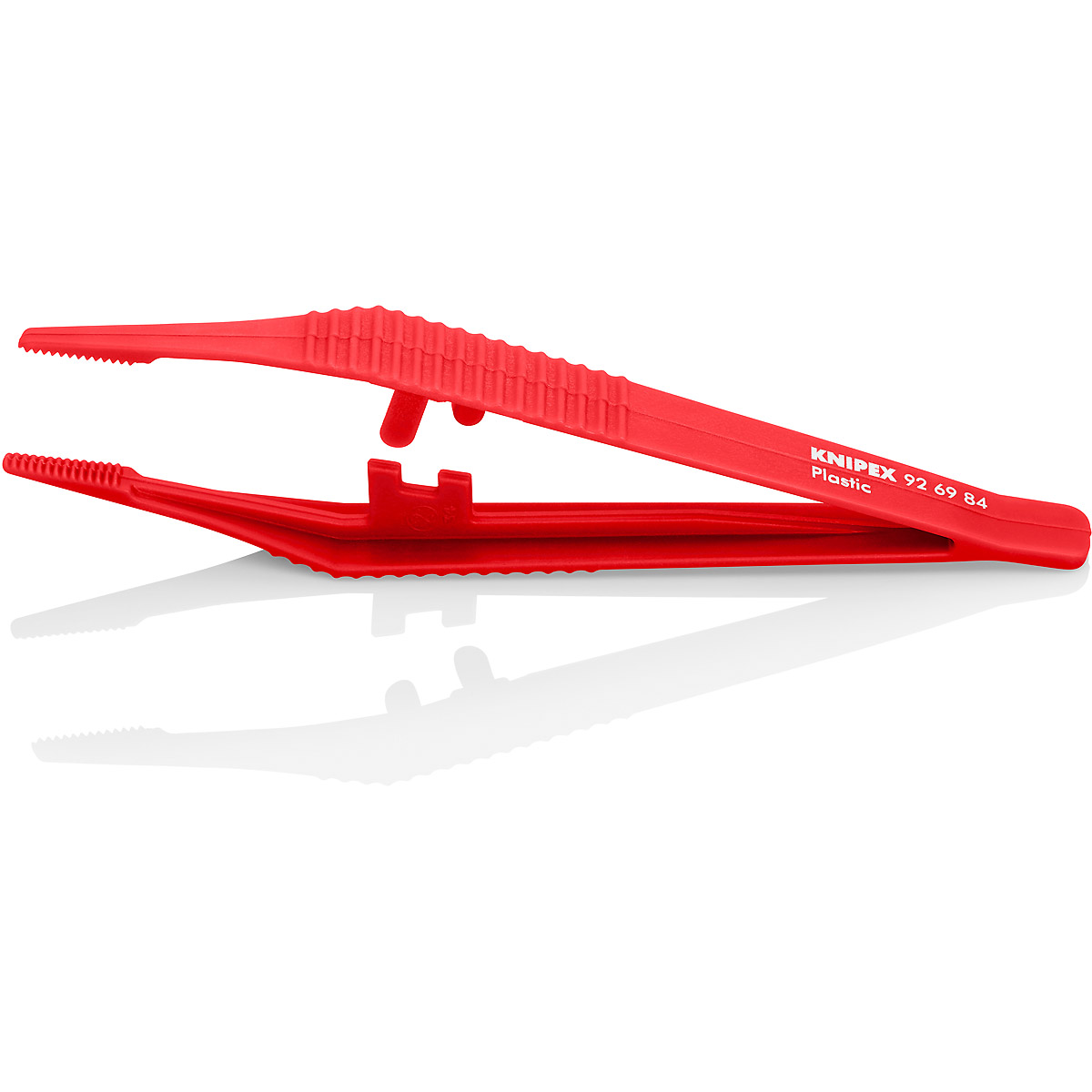 KNIPEX Kunststoffpinzette 129 mm Geriffelt