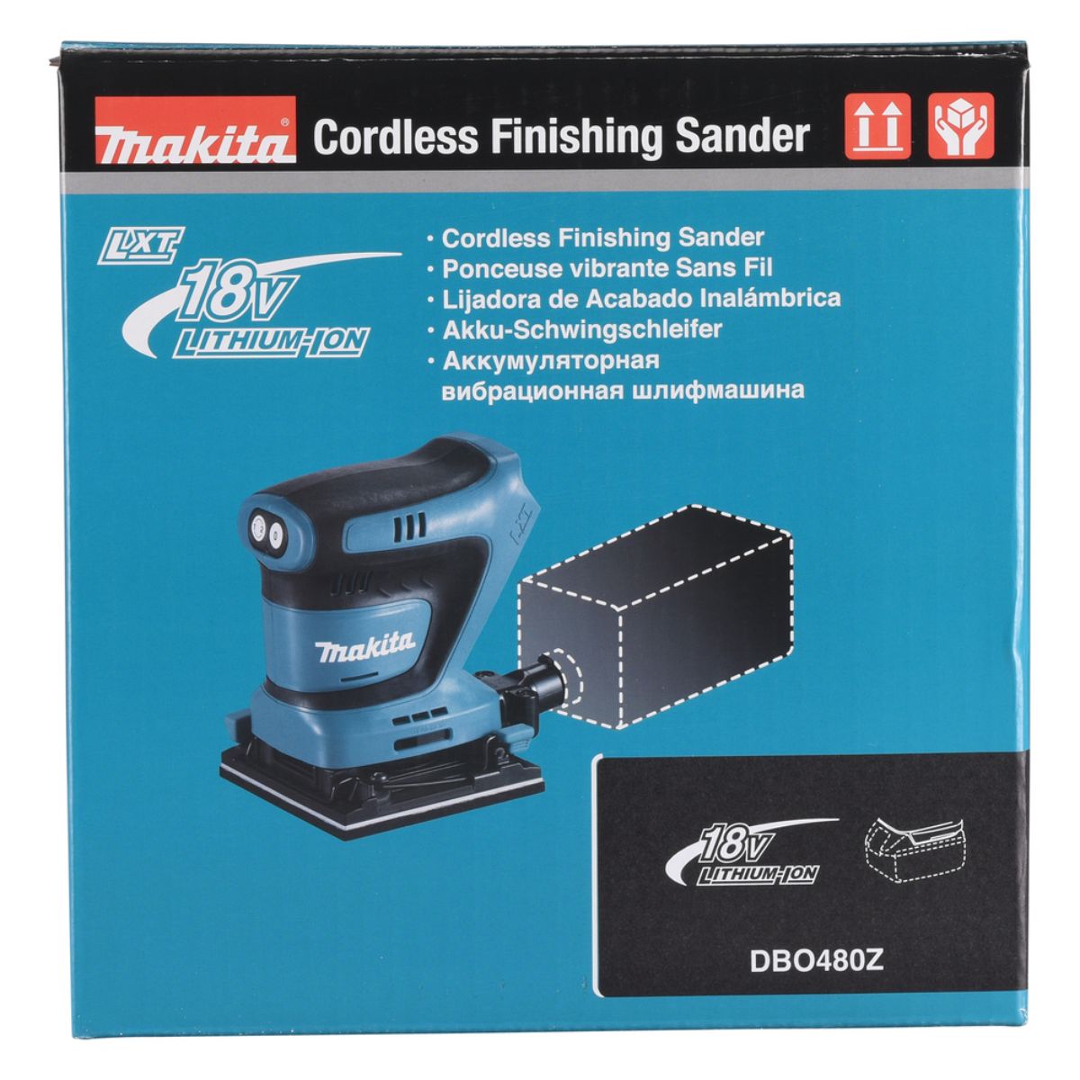 Makita Akku-Schwingschleifer 18V (ohne Akku, ohne Ladegerät) DBO480Z