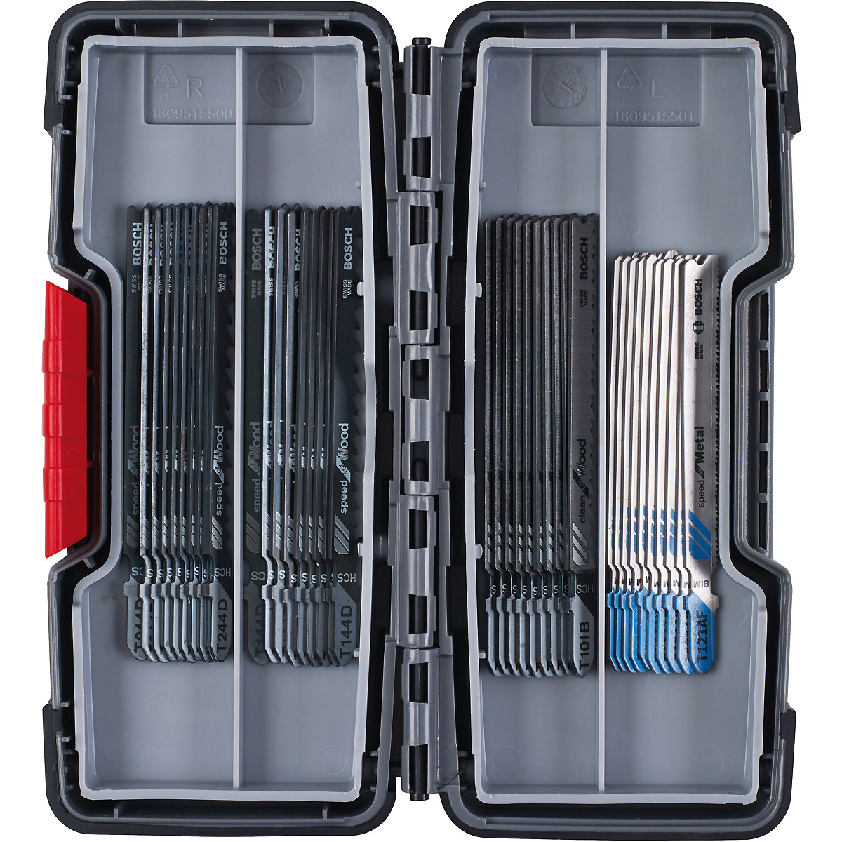 Bosch Stichsägeblatt-Set Wood and Metal, 40-teilig, Einnockenschaft