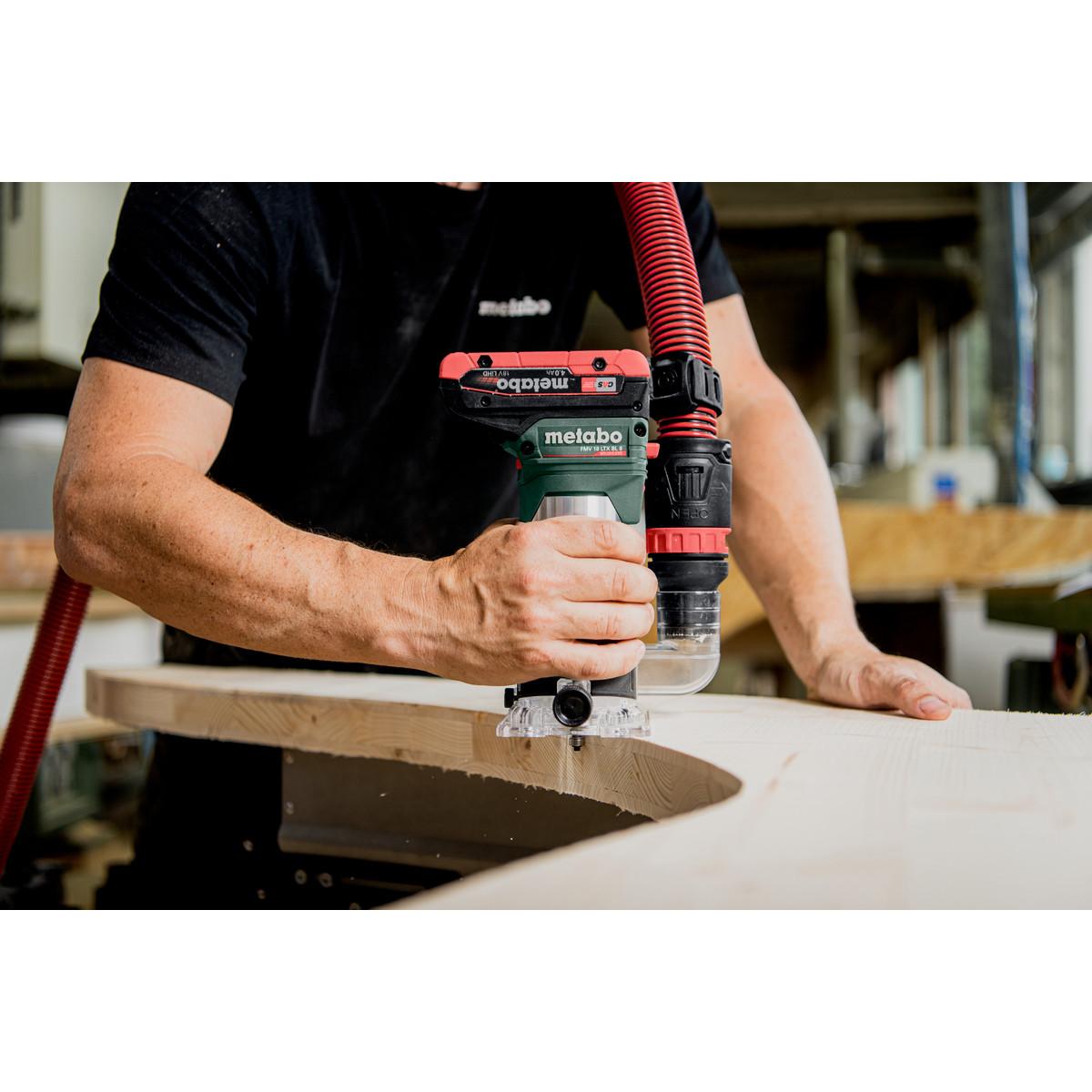 Metabo Akku-Kantenfräse FMV 18 LTX BL 8 - metaBOX 145 L