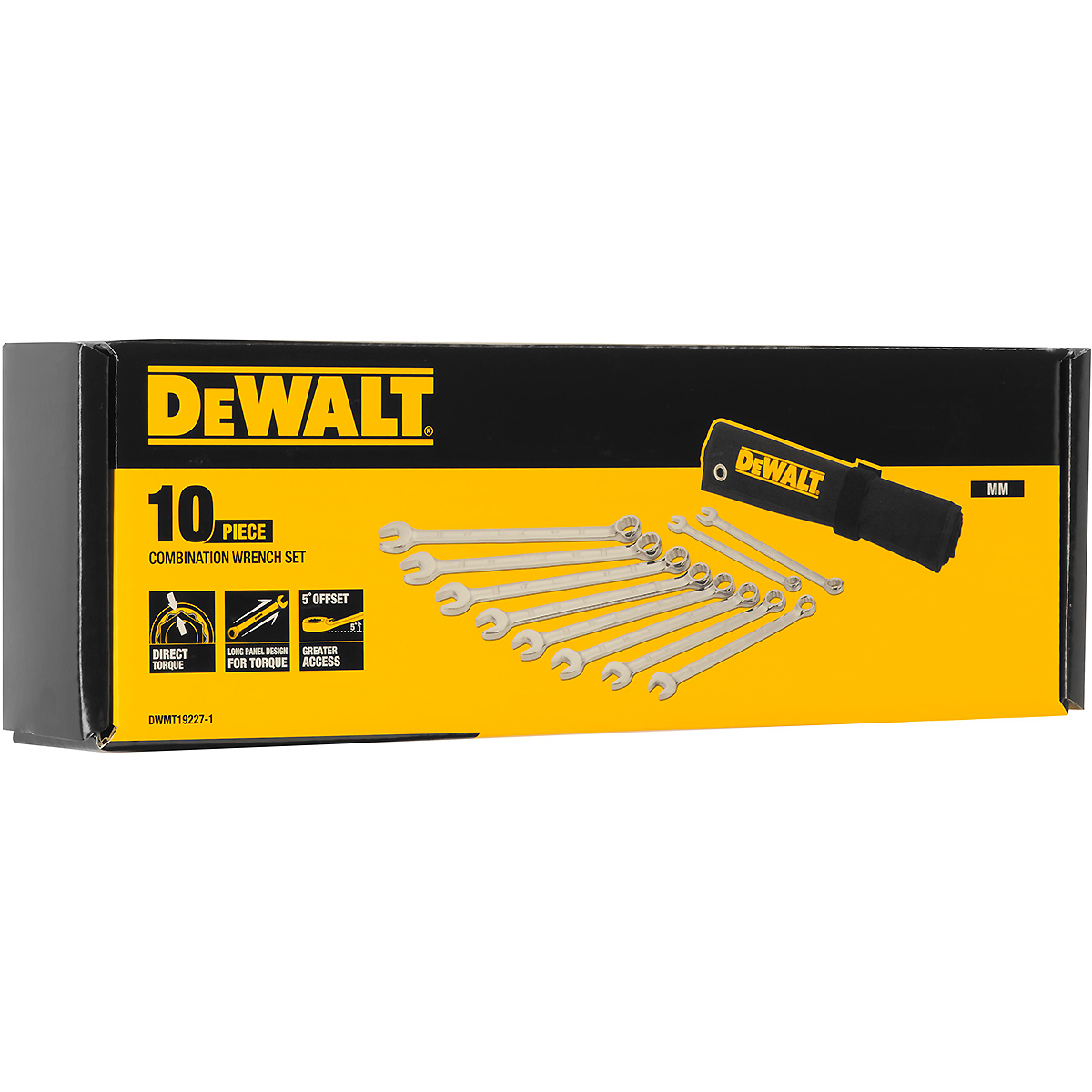 DEWALT Ring-Maulschlüssel Set metrisch DirectTorque 10-tlg.