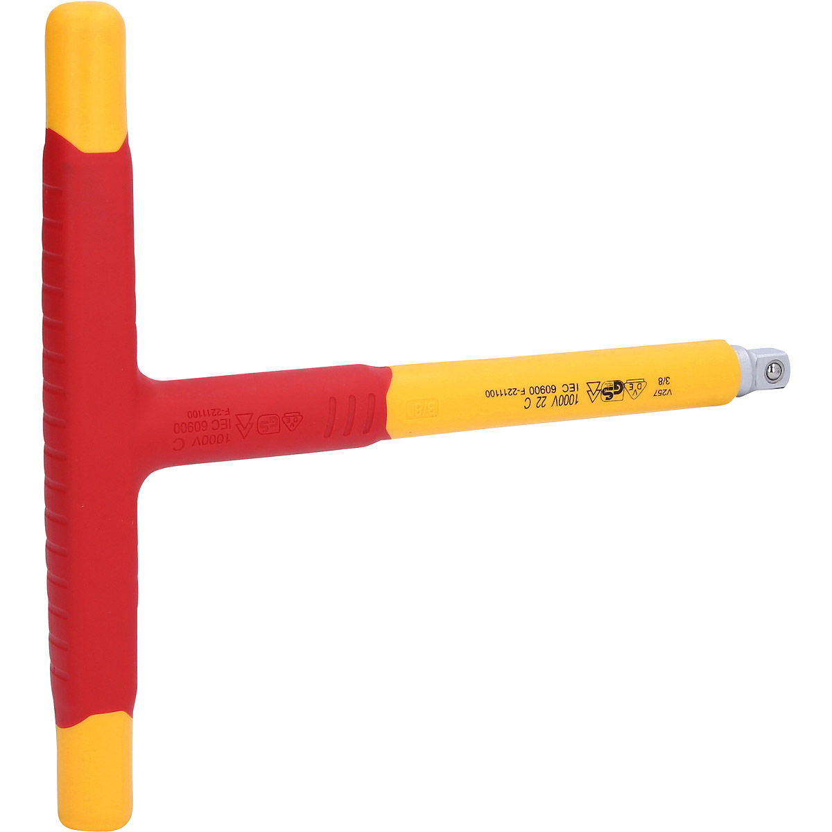 KS Tools 3/8" Isolierter T-Griff-Aufsteckschlüssel, 200mm