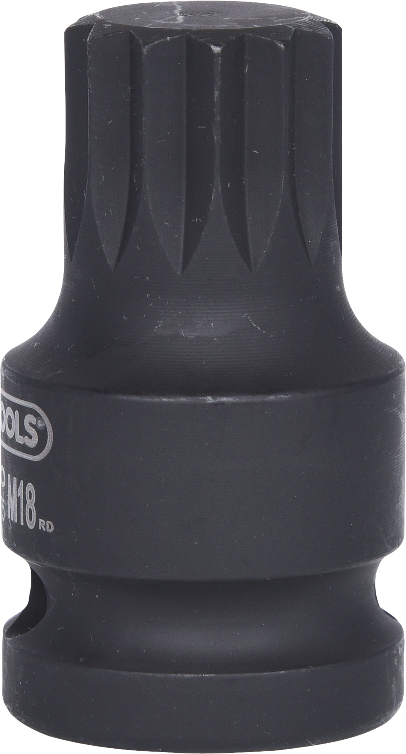 KS Tools 1/2" Kraft-Bit-Stecknuss XZN,kurz