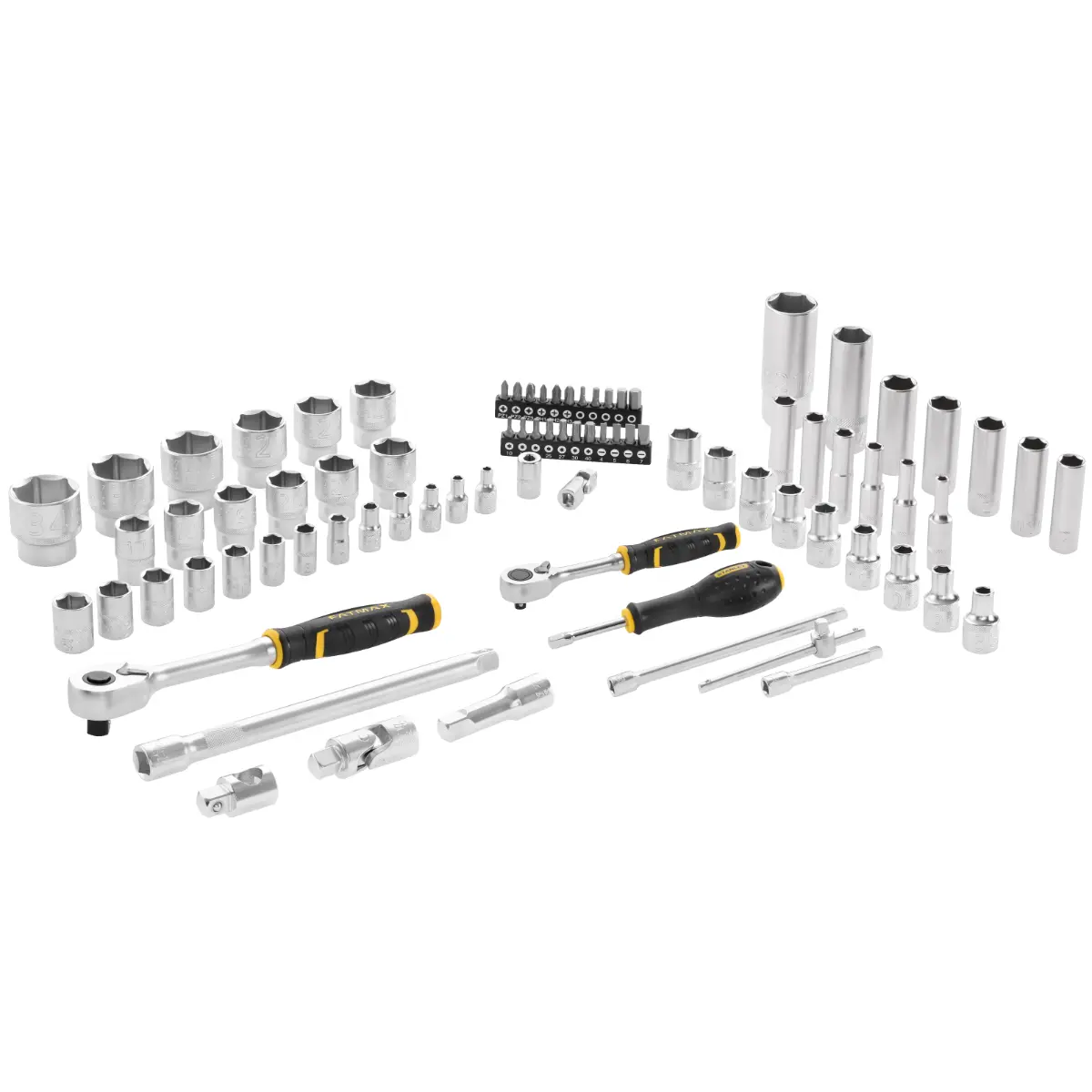 STANLEY FATMAX 1/2 + 1/4 Zoll Steckschlüssel Set, 81-teilig