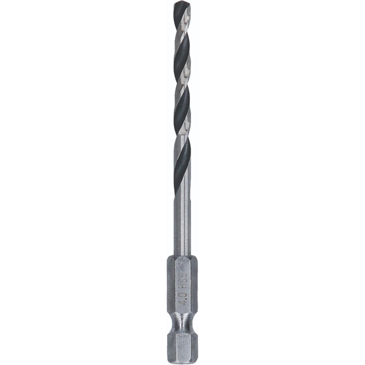 Bosch Metal HSS Spiralbohrer, 4 x 43 x 83 mm, HEX 1/4 Schaft