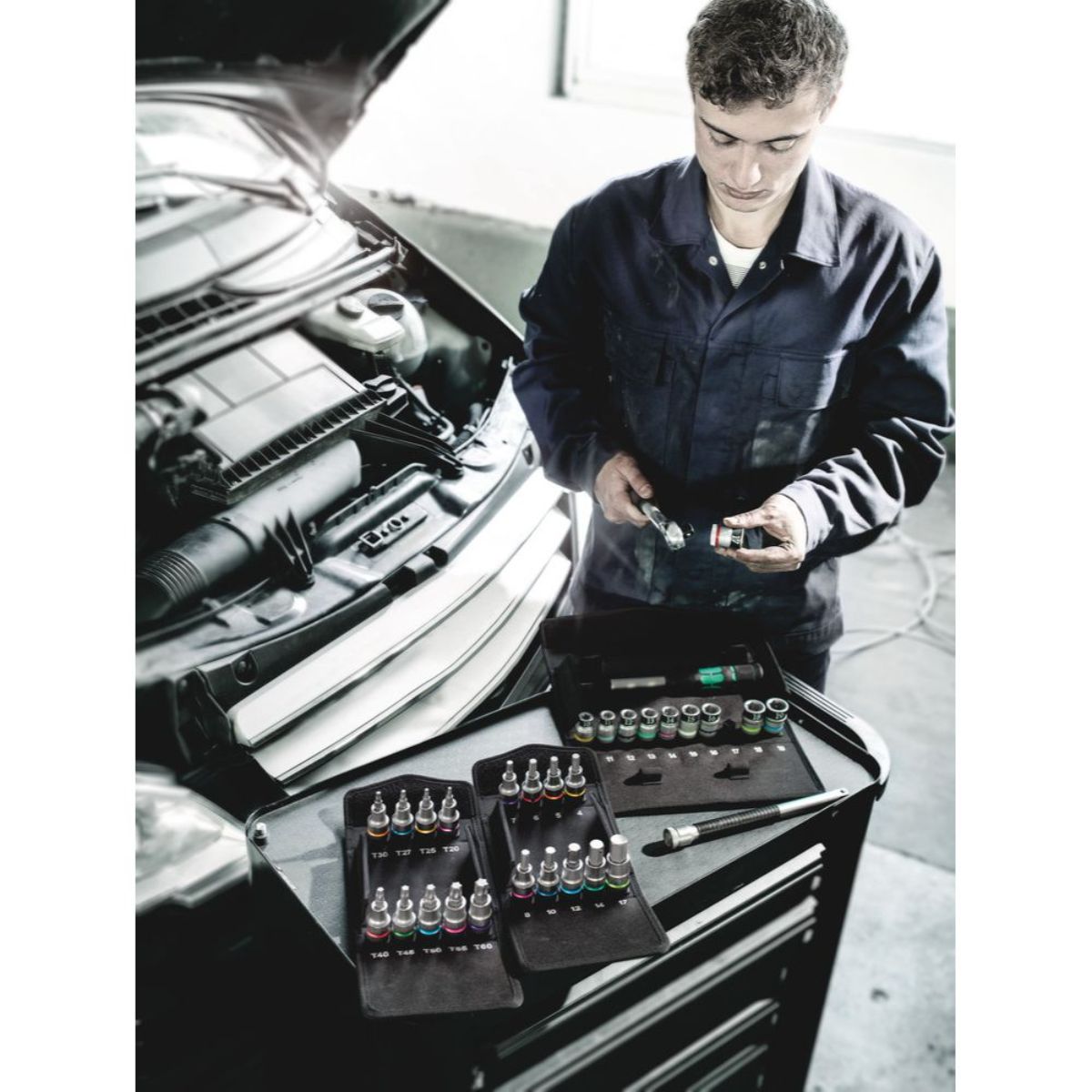 Wera 8790 HMC HF 1 Zyklop Steckschlüsseleinsatz-Satz, mit Haltefunktion, 10-teilig