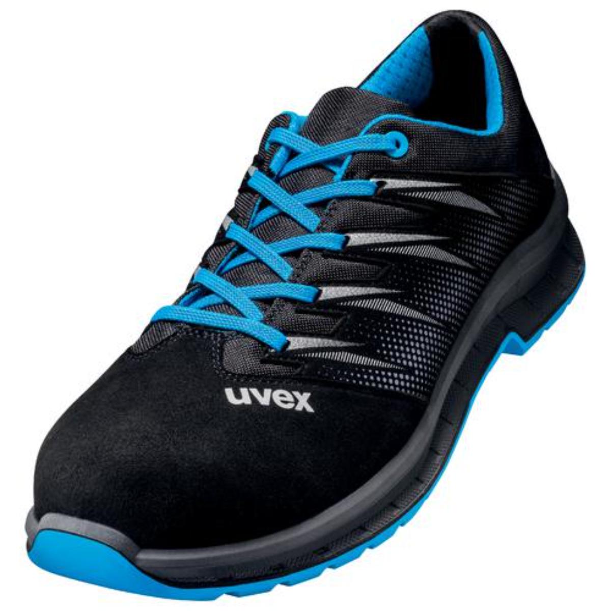 uvex 2 trend Sicherheitsschuh Halbschuhe S2, blau/schwarz