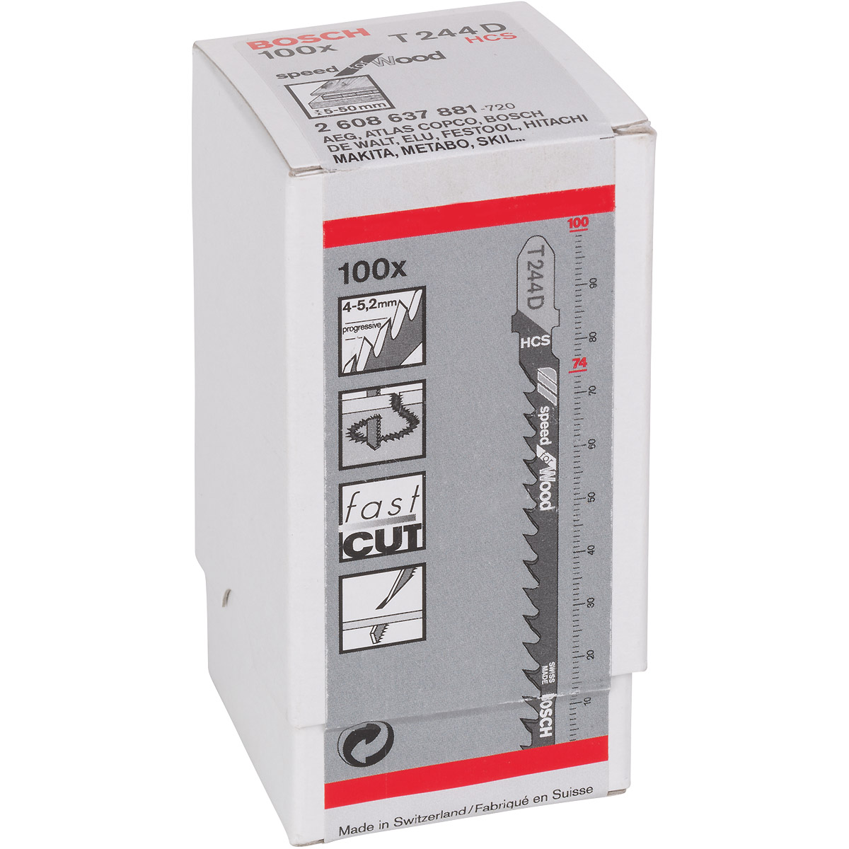 Bosch Stichsägeblatt T 244 D Speed for Wood