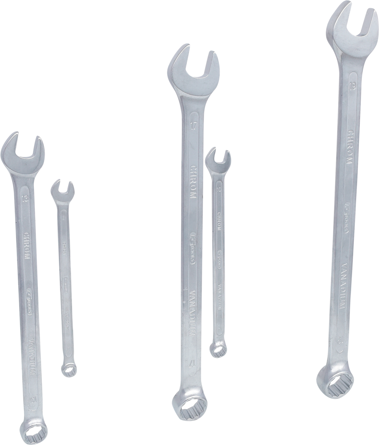 KS Tools Ringmaulschlüssel-Satz, extra lang, 5-tlg 8-19mm