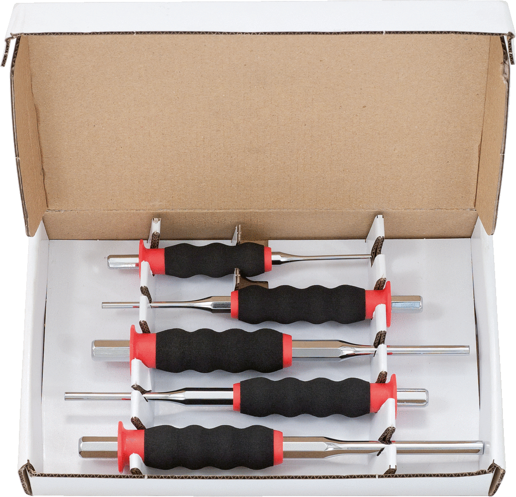 KS Tools Durchtreiber-Satz, CrMo, 5-tlg zylindrisch