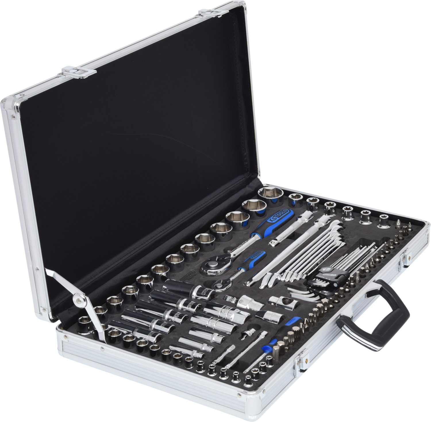 KS Tools 1/4"+1/2" CHROMEplus Steckschlüssel-Satz, 102-tlg