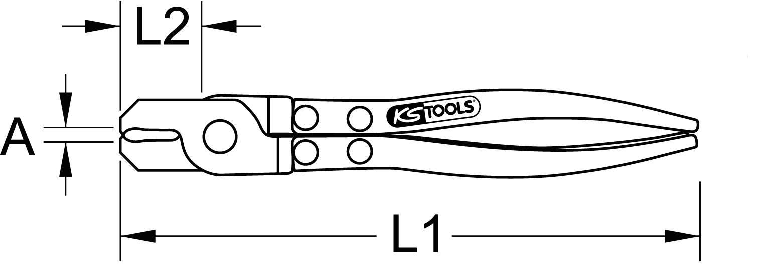 KS Tools Ohrlos-Schlauchklemmen-Zange, 230mm
