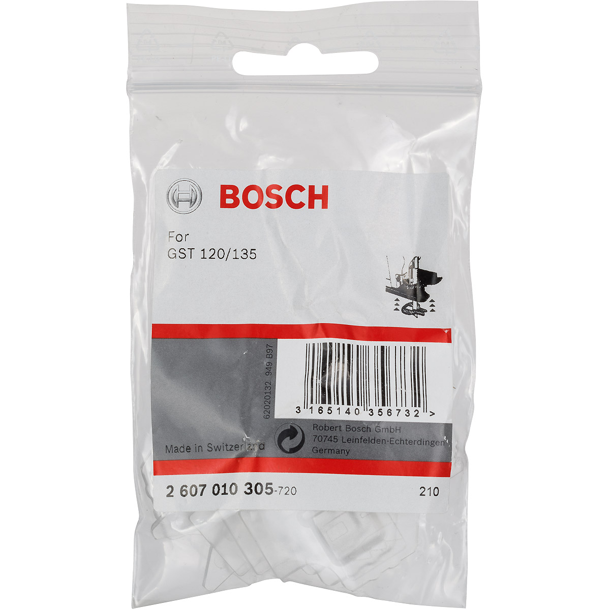 Bosch Spanreißschutz, passend zu GST120BCE, GST120E, GST135BCE, GST135CE, 5er Pack