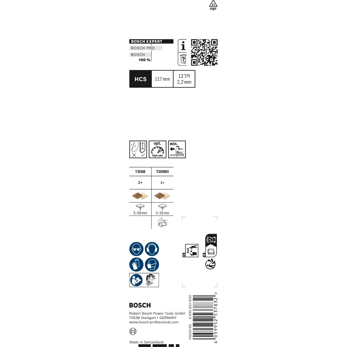 Bosch EXPERT STB-Set 3tlg (2x T308B, 1x T308BO)