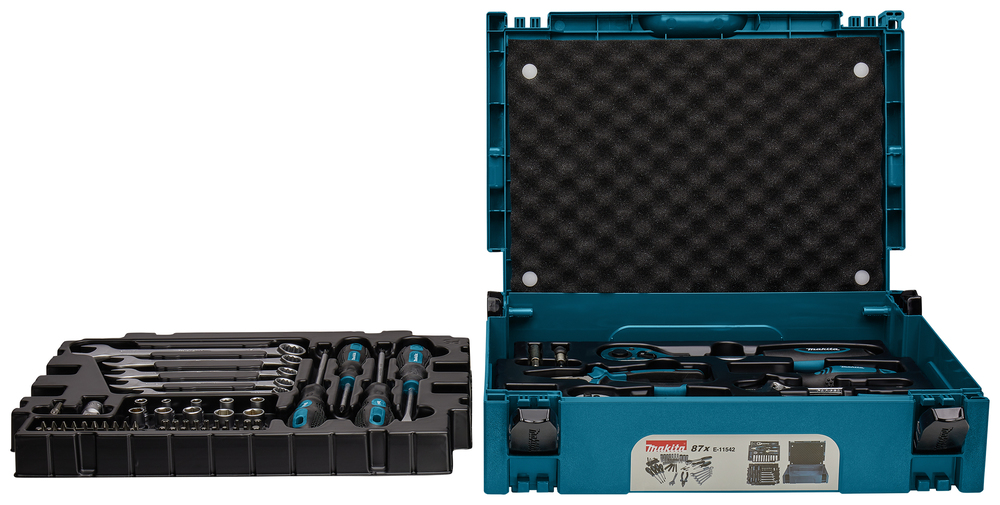Makita Werkzeug-Set 87-tlg. im MAKPAC Gr.1 - E-11542